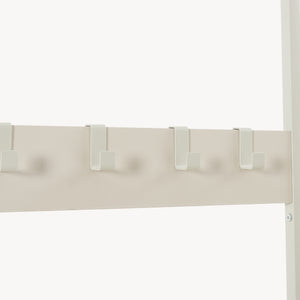 Wieszak na ubrania Napinerg z lustrem i półką na buty 185x98x34 cm [en.casa]