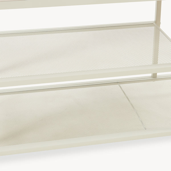 Wieszak na ubrania Napinerg z lustrem i półką na buty 185x98x34 cm [en.casa]