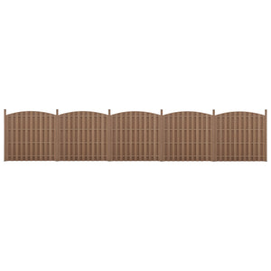 Ogrodzenie ogrodowe WPC z łukiem [neu.holz] - premiumXL