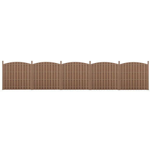 Ogrodzenie ogrodowe WPC z łukiem [neu.holz] - premiumXL