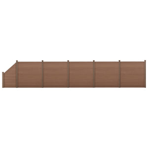 Ogrodzenie WPC z elementem skośnym [neu.holz] - premiumXL