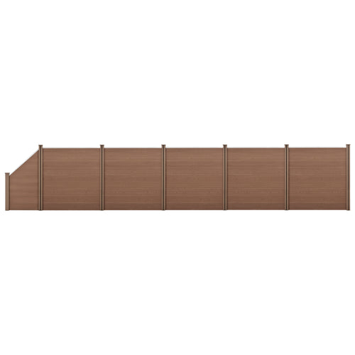 Ogrodzenie WPC z elementem skośnym [neu.holz] - premiumXL