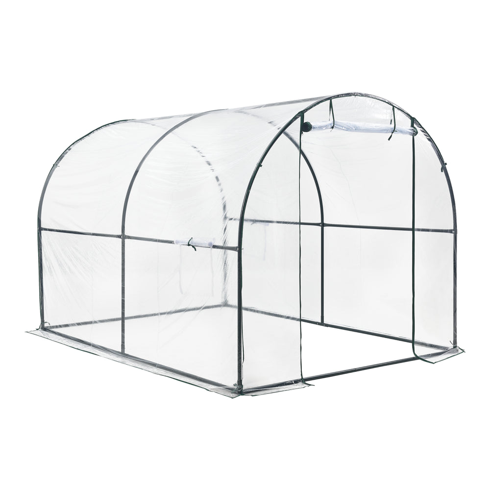 Tunel szklarniowy Grünwald 200x300x190cm PVC Przezroczysty [en.casa]