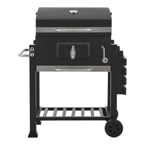 Czarny wózek grillowy Arnad [casa.pro]