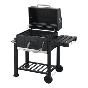 Czarny wózek grillowy Arnad [casa.pro]