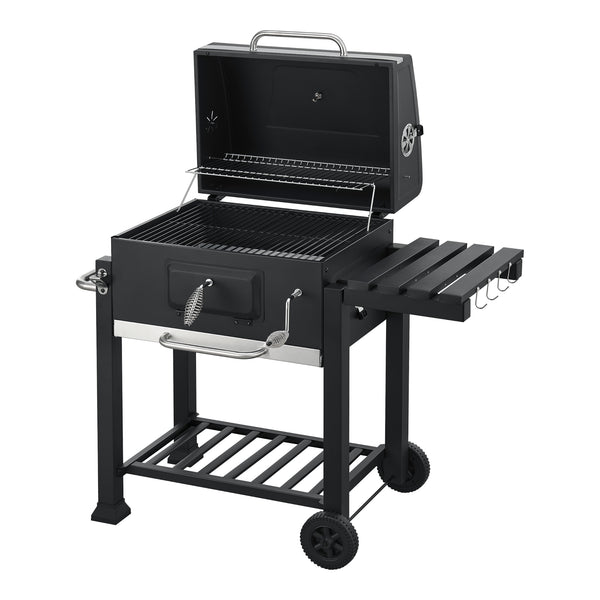 Czarny wózek grillowy Arnad [casa.pro]