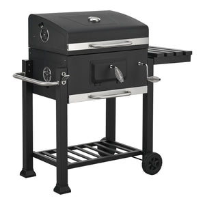 Czarny wózek grillowy Arnad [casa.pro]