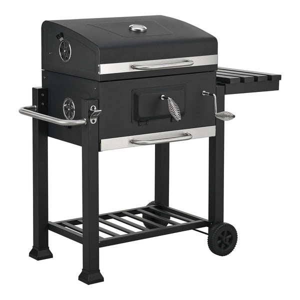 Czarny wózek grillowy Arnad [casa.pro]
