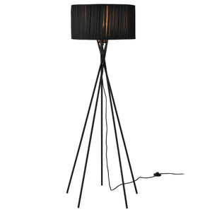 [lux.pro]® Lampa stojąca - Black Mikado 1 x E 27 - 60W - czarna