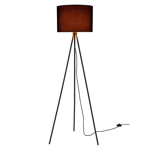 Lampa stojąca z obrotową podstawą 1x E27 Ø 29,5 x 150 cm czarna lux.pro - premiumXL