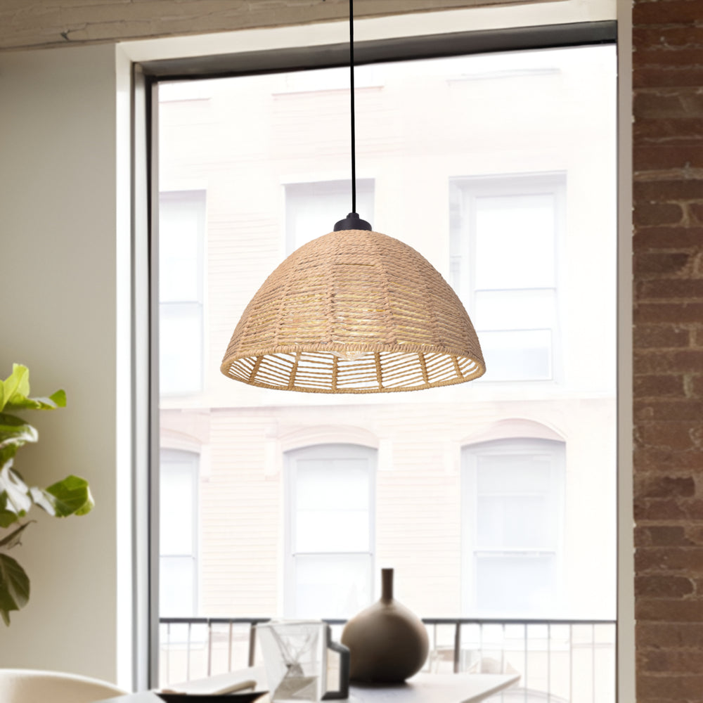 Lampa wisząca Romsey metal+rattan [lux.pro] - premiumXL