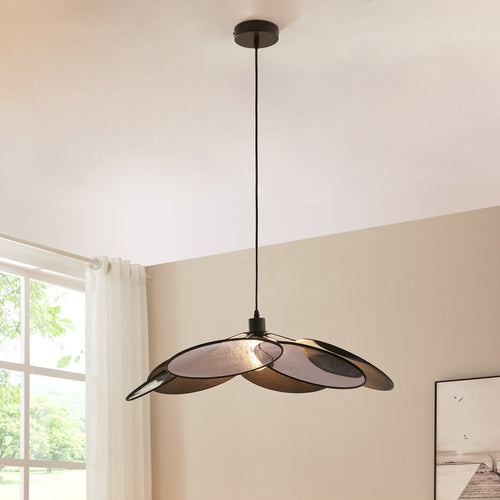 Lampa wisząca Blackwood metal/tkanina czarna [lux.pro] - premiumXL