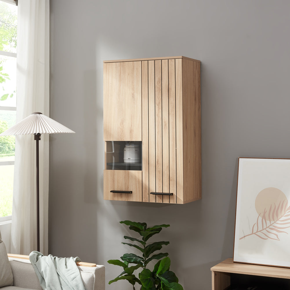 Szafka wisząca Noppen 98x60x38 cm dąb [en.casa] - premiumXL