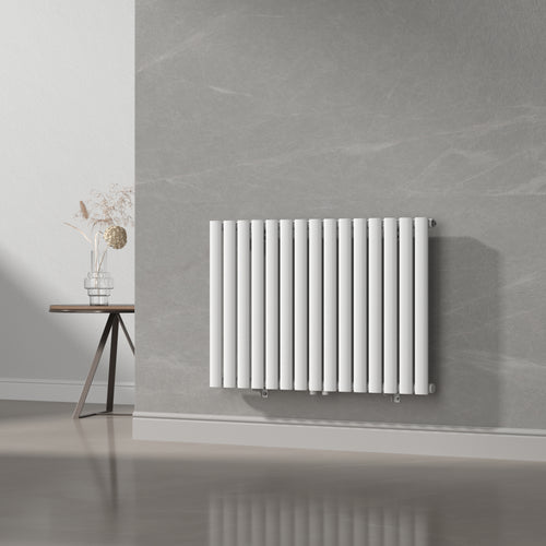 Designerski grzejnik rurowy Nore Biały 60x90cm Jednowarstwowy 653W [neu.haus]
