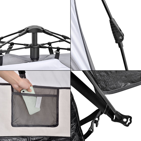 Namiot plażowy Mullsjö Pop Up 215x135x140cm [pro.tec]