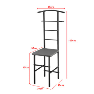 Fotel męski Anaheim 107x45x45 cm z wieszakiem na ubrania en.casa