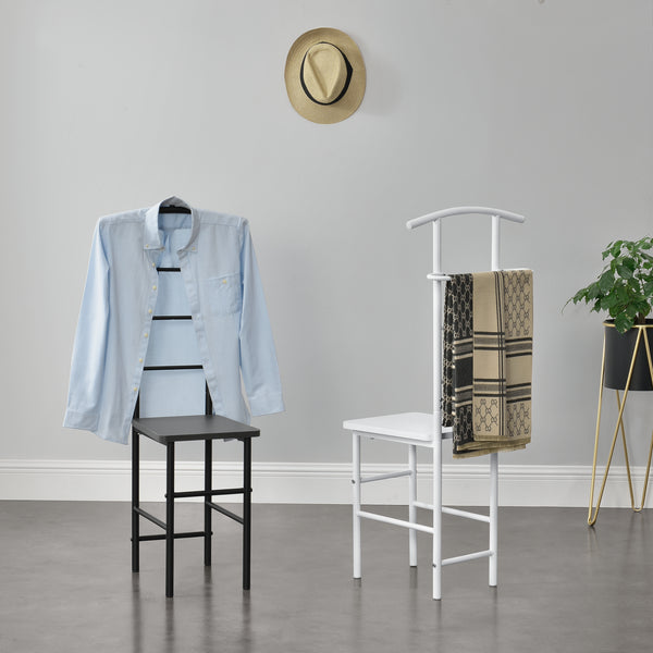 Fotel męski Anaheim 107x45x45 cm z wieszakiem na ubrania en.casa