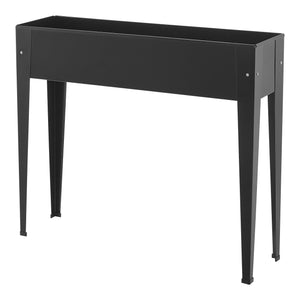 Podwyższona grządka Lelystad 98x25x82cm stal antracyt [en.casa] - premiumXL