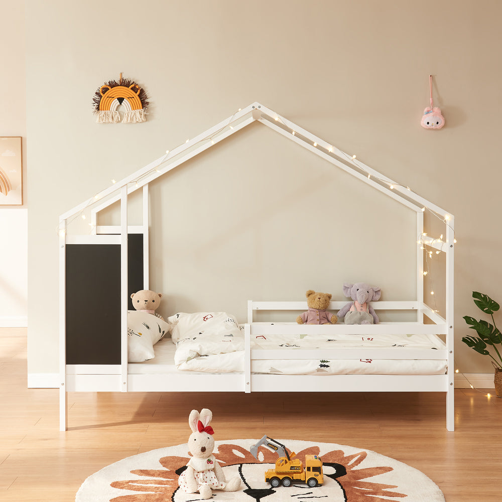 Łóżko dziecięce Lorenskog z materacem 90x200 cm w różnych kolorach. [en.casa]