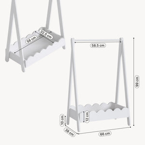 Szafka na ubrania dziecięce Vestnes 99x66x38 cm [en.casa]
