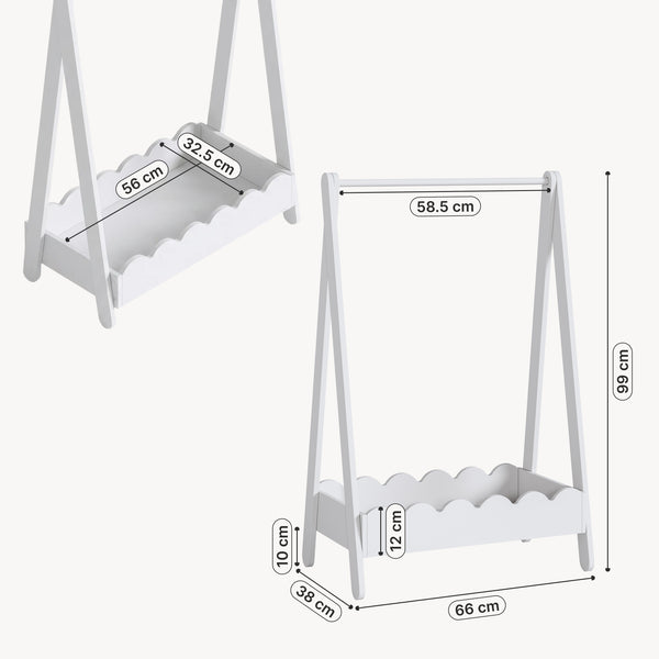 Szafka na ubrania dziecięce Vestnes 99x66x38 cm [en.casa]