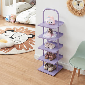 Półka na buty dziecięce Poytya stal 96x30x27 cm [en.casa]