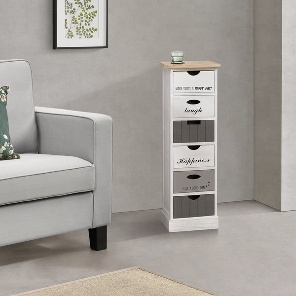 Komoda Salo z 6 szufladami 91x29x27cm w różnych kolorach. kolory [en.casa]