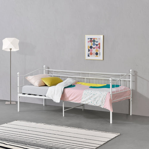 Łóżko dzienne Arjeplog 90x200 cm do 150 kg różne kolory Colours en.casa