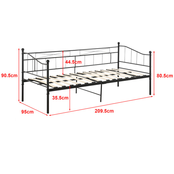 Łóżko dzienne Arjeplog 90x200cm z materacem w różnych kolorach kolory en.casa