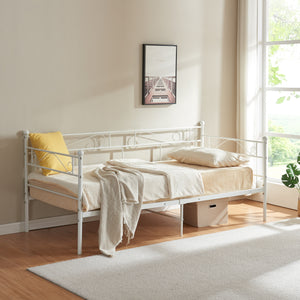 Łóżko metalowe Granada 90x200 cm stalowe [en.casa]