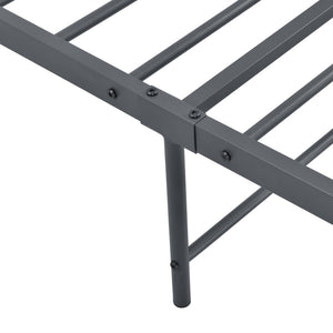 Łóżko metalowe Alvesta 90x200 cm z zagłówkiem i podnóżkiem w różnych kolorach kolory en.casa