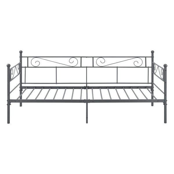 Łóżko metalowe Kerava 90x200 cm z materacem z zimnej pianki w różnych kolorach Colours en.casa