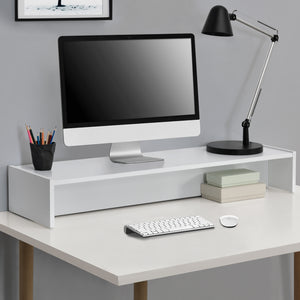 Półka na monitor Flenserg 100x27x15 cm w różnych kolorach en.casa - premiumXL