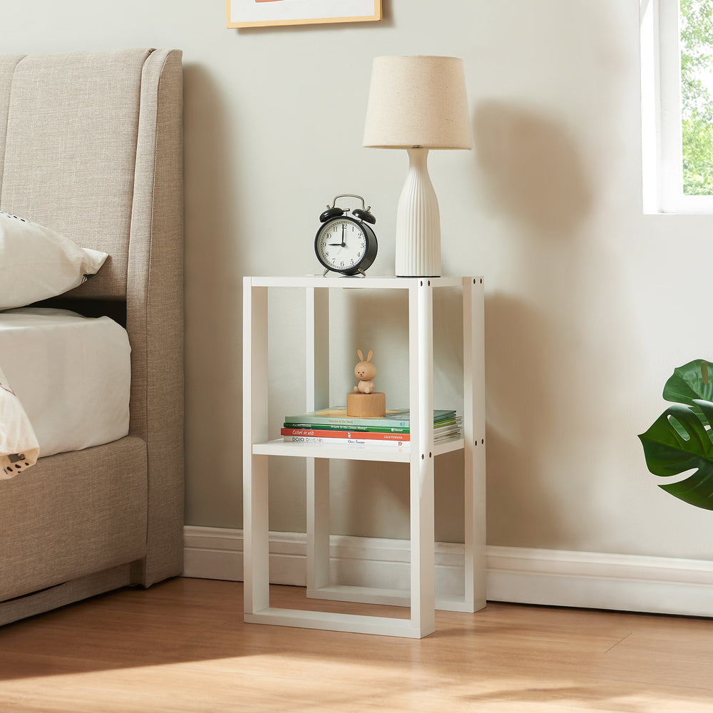 Stolik pomocniczy Thyholm 55x30x30 cm biały [en.casa] - premiumXL
