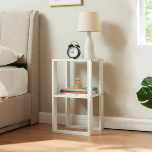 Stolik pomocniczy Thyholm 55x30x30 cm biały [en.casa] - premiumXL