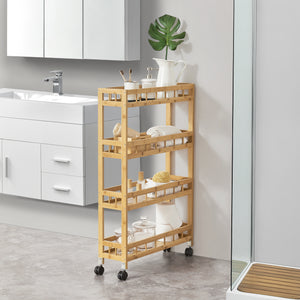 Wózek Pyhäjoki 96 x 60 x 18 cm naturalny [en.casa] - premiumXL