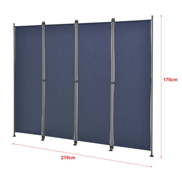 Ścianka działowa Modica Outdoor 170x215 cm w czterech częściach w różnych kolorach. kolory pro.tec