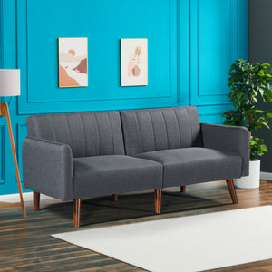 Sofa rozkładana Malå z funkcją spania 175x70x72 cm szary [en.casa] - premiumXL