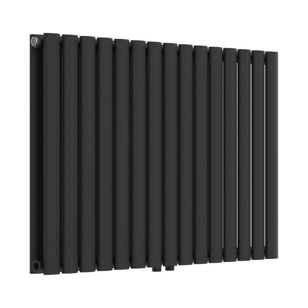 Designerski grzejnik rurowy Nore czarny 60x90cm dwuwarstwowy 1180W [neu.haus]