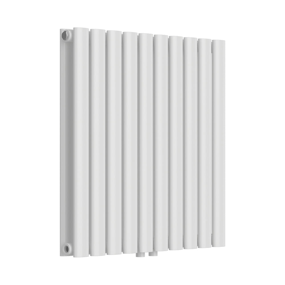 Designerski grzejnik rurowy Nore White 60x60cm dwuwarstwowy 800W [neu.haus]