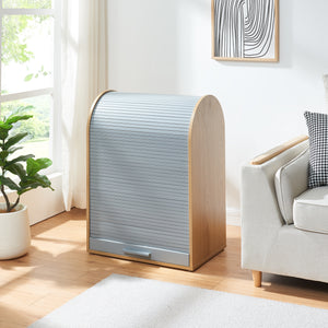 Szafka roletowa Kavlinge 80x60x40 cm bambus/szary [en.casa]
