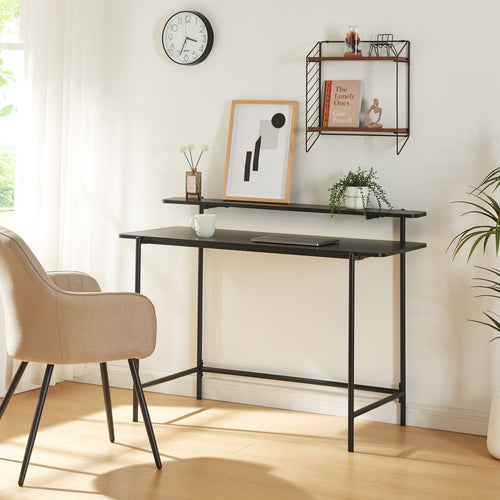 Biurko Samnanger 120x55x88 cm czarne [en.casa] - premiumXL