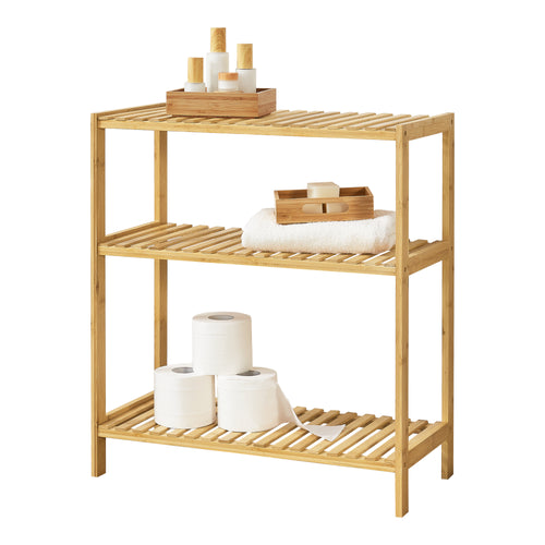 Regał stojący z bambusa Nyköping 58 x 26 x 66 cm [en.casa] - premiumXL