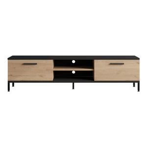 Stolik RTV Lempäälä z 2 półkami 160 x 35 x 39 cm w różnych kolorach [en.casa]
