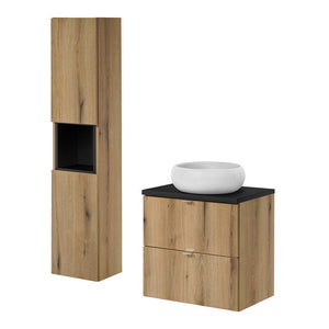 Umywalka Newport z szufladami 60x72x40 cm [en.casa]
