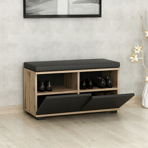 Ławka na buty Brande z 4 schowkami 42x80x35cm w różnych kolorach. kolory [en.casa]