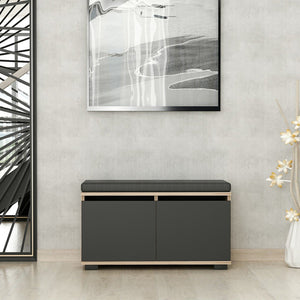 Ławka na buty Brande z 4 schowkami 42x80x35cm w różnych kolorach. kolory [en.casa]
