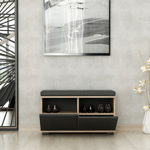 Ławka na buty Brande z 4 schowkami 42x80x35cm w różnych kolorach. kolory [en.casa]