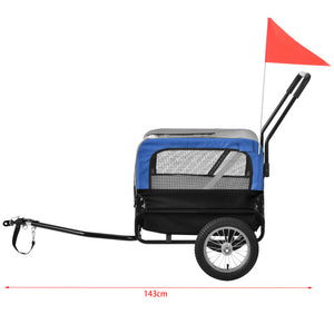 Przyczepka rowerowa Max. 20 kg do transportu psa Odporna na warunki atmosferyczne pro.tec