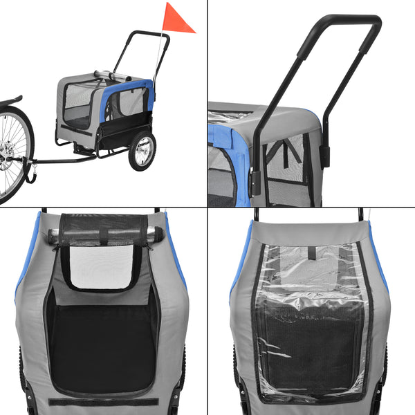 Przyczepka rowerowa Max. 20 kg do transportu psa Odporna na warunki atmosferyczne pro.tec